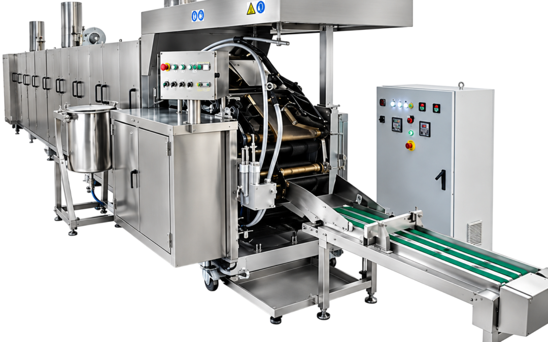 Línea automática para fabricar wafer rellenas hasta 200 kg/h