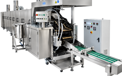 Línea automática para fabricar wafer rellenas hasta 200 kg/h